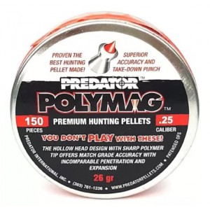 Пульки JSB Predator Polymag кал. 6,35мм, 1,685г (150 шт./бан.) арт.: JSBPP